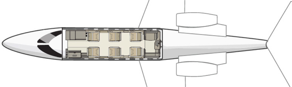 cabina Bombardier Learjet 40 XR